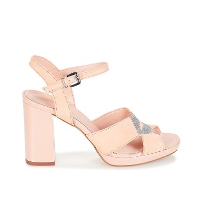 SANDALES ANDRÉ FEMME CUIR NUDE